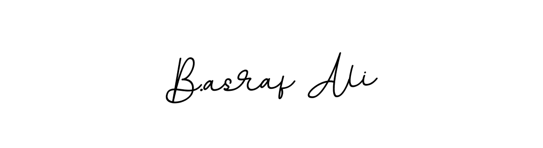 How to make B.asraf Ali name signature. Use BallpointsItalic-DORy9 style for creating short signs online. This is the latest handwritten sign. B.asraf Ali signature style 11 images and pictures png