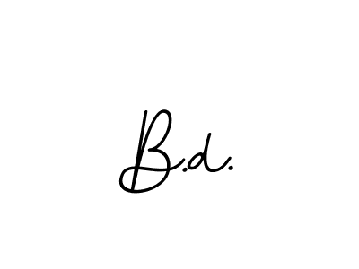 Similarly BallpointsItalic-DORy9 is the best handwritten signature design. Signature creator online .You can use it as an online autograph creator for name B.d.. B.d. signature style 11 images and pictures png