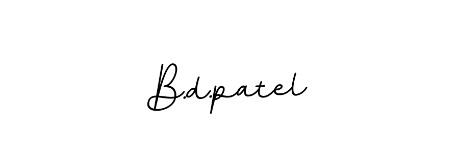 You should practise on your own different ways (BallpointsItalic-DORy9) to write your name (B.d.patel) in signature. don't let someone else do it for you. B.d.patel signature style 11 images and pictures png