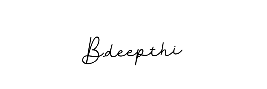 Create a beautiful signature design for name B.deepthi. With this signature (BallpointsItalic-DORy9) fonts, you can make a handwritten signature for free. B.deepthi signature style 11 images and pictures png