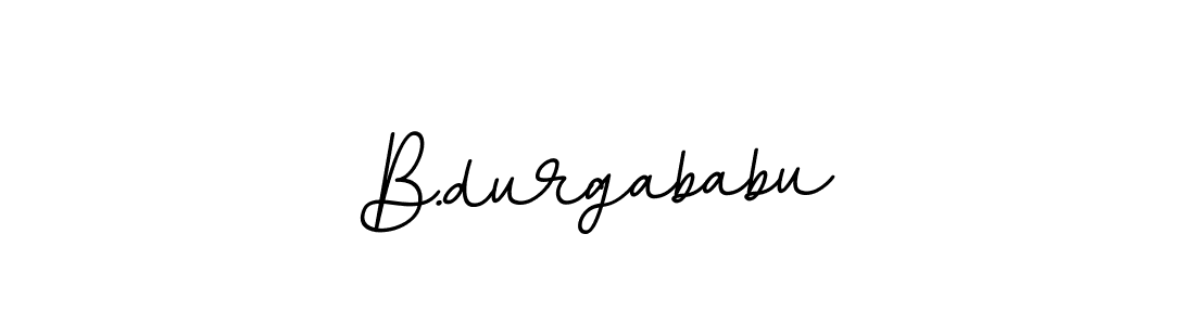 Create a beautiful signature design for name B.durgababu. With this signature (BallpointsItalic-DORy9) fonts, you can make a handwritten signature for free. B.durgababu signature style 11 images and pictures png