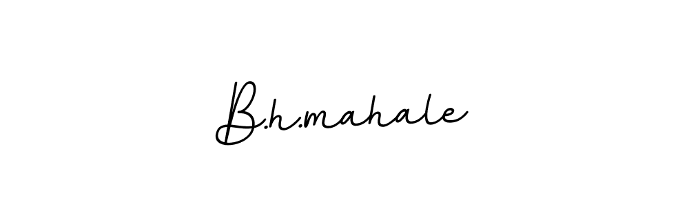 The best way (BallpointsItalic-DORy9) to make a short signature is to pick only two or three words in your name. The name B.h.mahale include a total of six letters. For converting this name. B.h.mahale signature style 11 images and pictures png