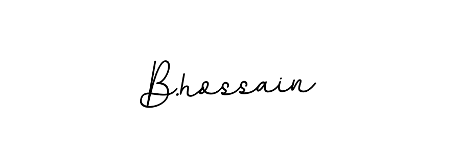 Make a beautiful signature design for name B.hossain. With this signature (BallpointsItalic-DORy9) style, you can create a handwritten signature for free. B.hossain signature style 11 images and pictures png