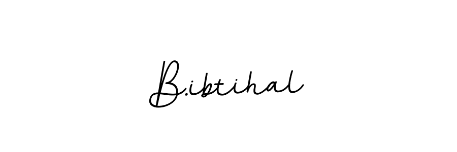 Make a beautiful signature design for name B.ibtihal. With this signature (BallpointsItalic-DORy9) style, you can create a handwritten signature for free. B.ibtihal signature style 11 images and pictures png