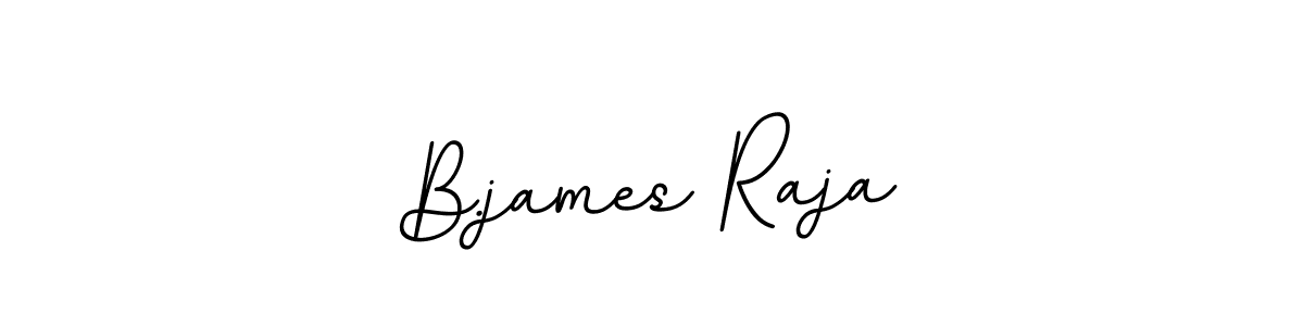 Create a beautiful signature design for name B.james Raja. With this signature (BallpointsItalic-DORy9) fonts, you can make a handwritten signature for free. B.james Raja signature style 11 images and pictures png