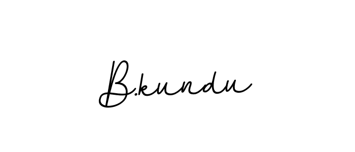 You should practise on your own different ways (BallpointsItalic-DORy9) to write your name (B.kundu) in signature. don't let someone else do it for you. B.kundu signature style 11 images and pictures png