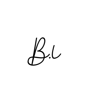 How to make B.l signature? BallpointsItalic-DORy9 is a professional autograph style. Create handwritten signature for B.l name. B.l signature style 11 images and pictures png