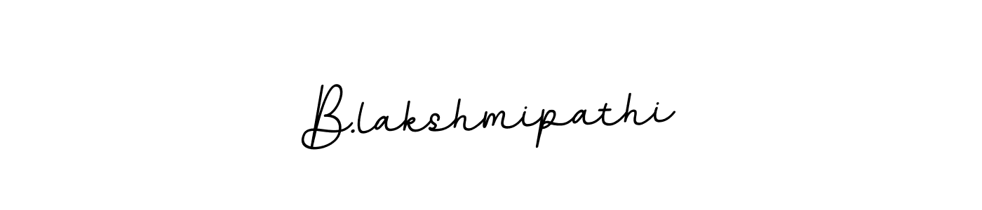 Make a beautiful signature design for name B.lakshmipathi. With this signature (BallpointsItalic-DORy9) style, you can create a handwritten signature for free. B.lakshmipathi signature style 11 images and pictures png