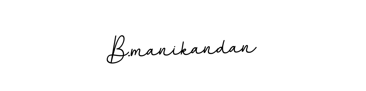 The best way (BallpointsItalic-DORy9) to make a short signature is to pick only two or three words in your name. The name B.manikandan include a total of six letters. For converting this name. B.manikandan signature style 11 images and pictures png