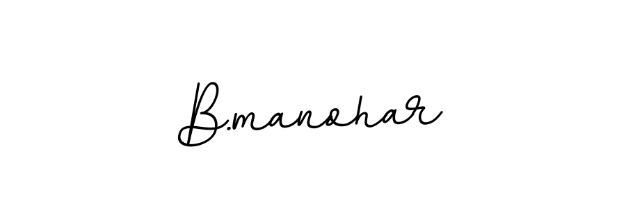 Use a signature maker to create a handwritten signature online. With this signature software, you can design (BallpointsItalic-DORy9) your own signature for name B.manohar. B.manohar signature style 11 images and pictures png