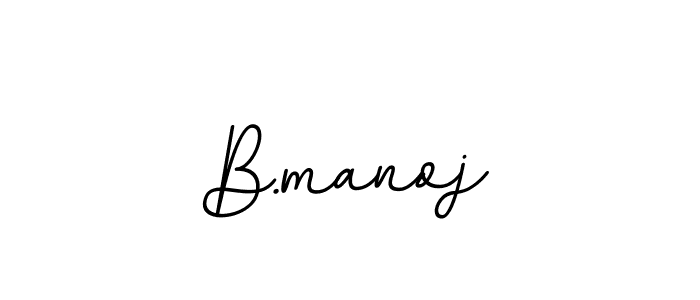 How to Draw B.manoj signature style? BallpointsItalic-DORy9 is a latest design signature styles for name B.manoj. B.manoj signature style 11 images and pictures png
