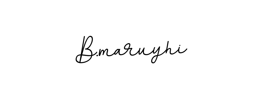 Make a beautiful signature design for name B.maruyhi. With this signature (BallpointsItalic-DORy9) style, you can create a handwritten signature for free. B.maruyhi signature style 11 images and pictures png