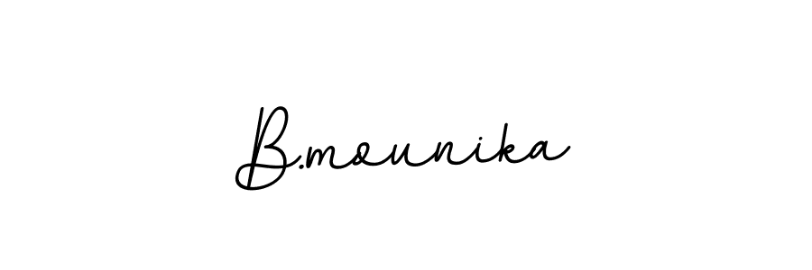 How to Draw B.mounika signature style? BallpointsItalic-DORy9 is a latest design signature styles for name B.mounika. B.mounika signature style 11 images and pictures png