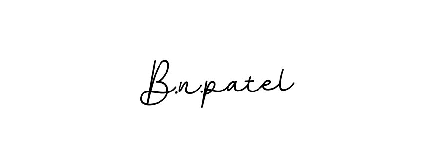 Use a signature maker to create a handwritten signature online. With this signature software, you can design (BallpointsItalic-DORy9) your own signature for name B.n.patel. B.n.patel signature style 11 images and pictures png