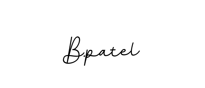 Design your own signature with our free online signature maker. With this signature software, you can create a handwritten (BallpointsItalic-DORy9) signature for name B.patel. B.patel signature style 11 images and pictures png