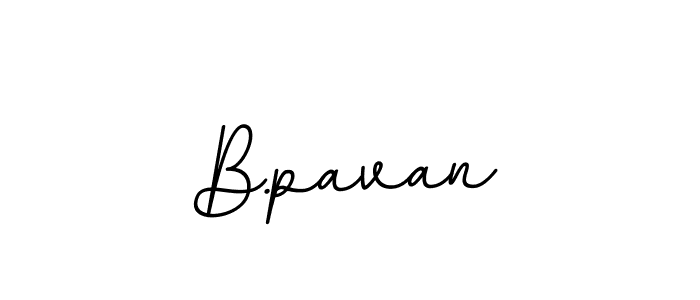 How to make B.pavan name signature. Use BallpointsItalic-DORy9 style for creating short signs online. This is the latest handwritten sign. B.pavan signature style 11 images and pictures png