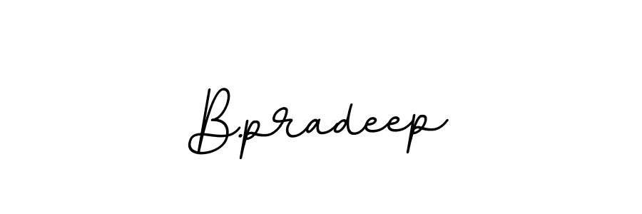 You should practise on your own different ways (BallpointsItalic-DORy9) to write your name (B.pradeep) in signature. don't let someone else do it for you. B.pradeep signature style 11 images and pictures png