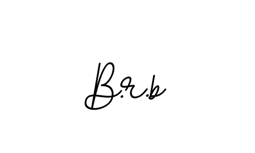 The best way (BallpointsItalic-DORy9) to make a short signature is to pick only two or three words in your name. The name B.r.b include a total of six letters. For converting this name. B.r.b signature style 11 images and pictures png