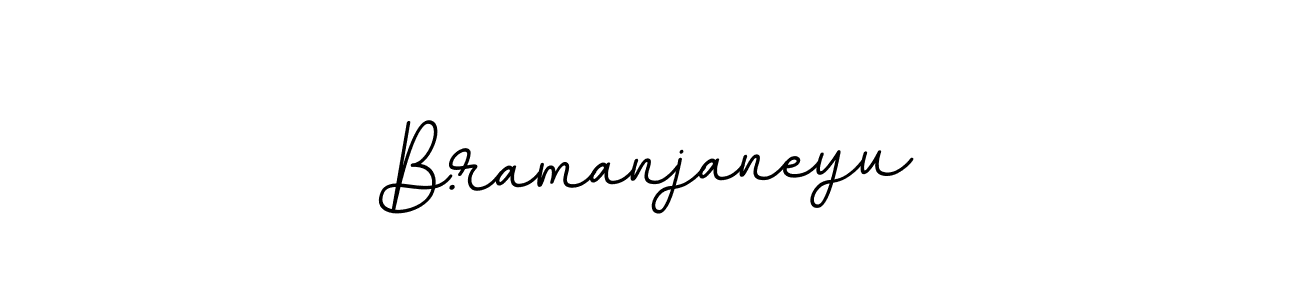 Create a beautiful signature design for name B.ramanjaneyu. With this signature (BallpointsItalic-DORy9) fonts, you can make a handwritten signature for free. B.ramanjaneyu signature style 11 images and pictures png