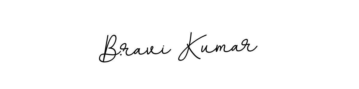 Create a beautiful signature design for name B.ravi Kumar. With this signature (BallpointsItalic-DORy9) fonts, you can make a handwritten signature for free. B.ravi Kumar signature style 11 images and pictures png