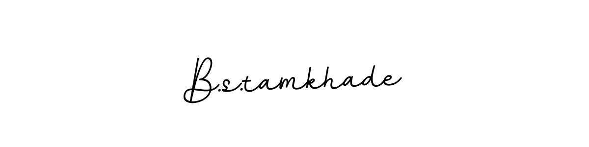 Design your own signature with our free online signature maker. With this signature software, you can create a handwritten (BallpointsItalic-DORy9) signature for name B.s.tamkhade. B.s.tamkhade signature style 11 images and pictures png