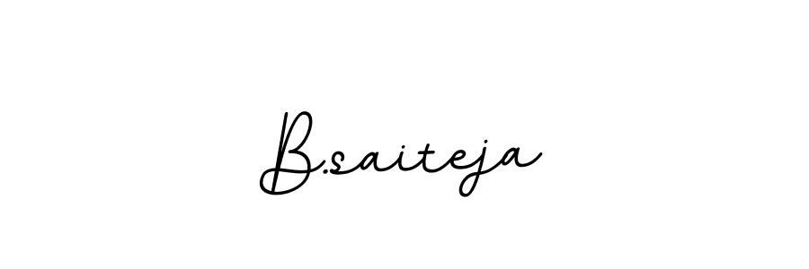 Make a beautiful signature design for name B.saiteja. With this signature (BallpointsItalic-DORy9) style, you can create a handwritten signature for free. B.saiteja signature style 11 images and pictures png