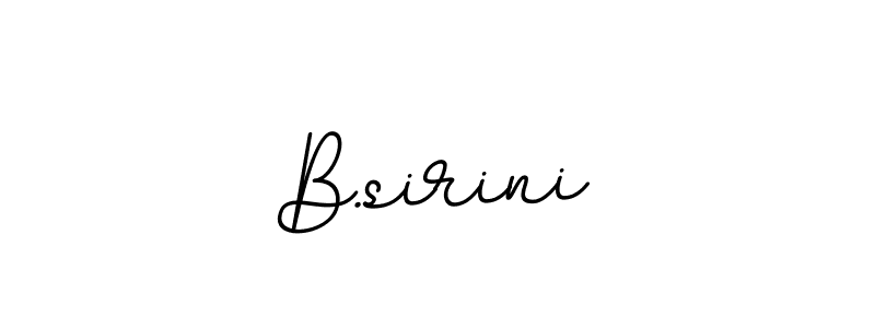 Use a signature maker to create a handwritten signature online. With this signature software, you can design (BallpointsItalic-DORy9) your own signature for name B.sirini. B.sirini signature style 11 images and pictures png