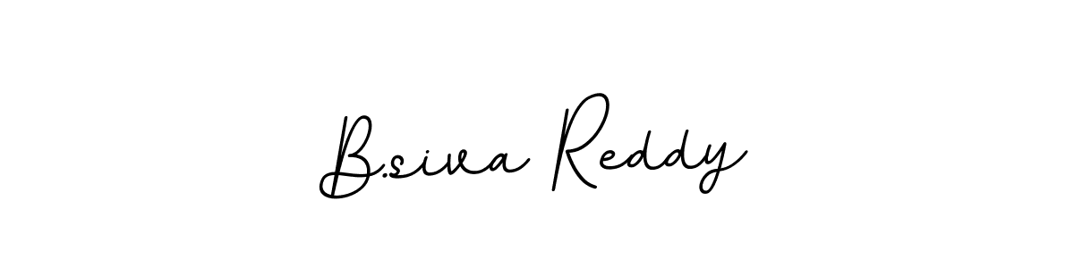 Design your own signature with our free online signature maker. With this signature software, you can create a handwritten (BallpointsItalic-DORy9) signature for name B.siva Reddy. B.siva Reddy signature style 11 images and pictures png