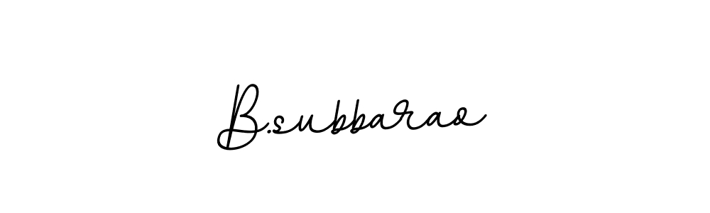 How to make B.subbarao signature? BallpointsItalic-DORy9 is a professional autograph style. Create handwritten signature for B.subbarao name. B.subbarao signature style 11 images and pictures png