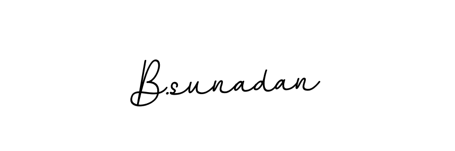 Make a beautiful signature design for name B.sunadan. Use this online signature maker to create a handwritten signature for free. B.sunadan signature style 11 images and pictures png