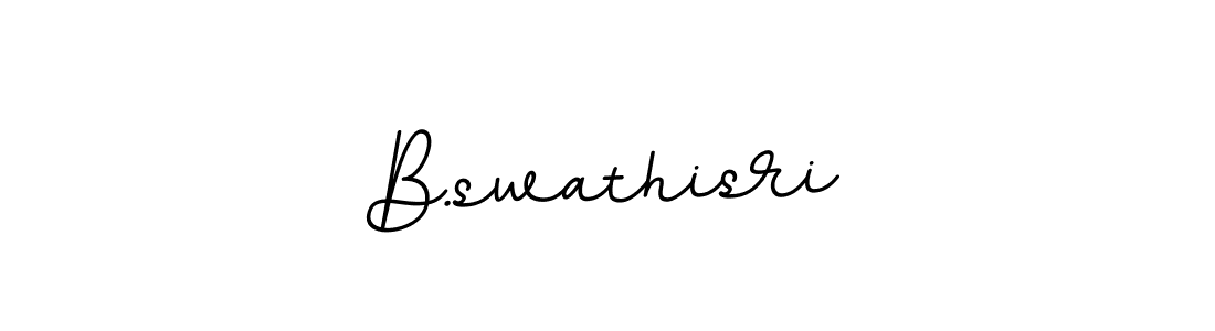 Make a beautiful signature design for name B.swathisri. Use this online signature maker to create a handwritten signature for free. B.swathisri signature style 11 images and pictures png