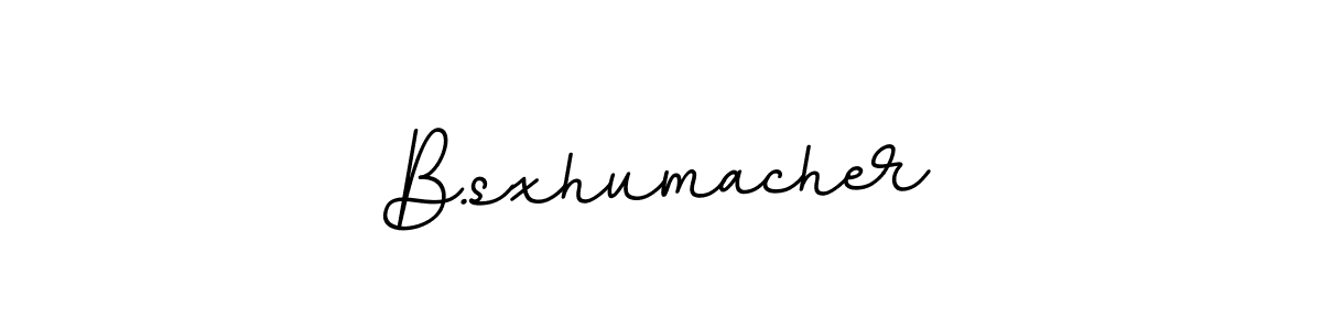 The best way (BallpointsItalic-DORy9) to make a short signature is to pick only two or three words in your name. The name B.sxhumacher include a total of six letters. For converting this name. B.sxhumacher signature style 11 images and pictures png