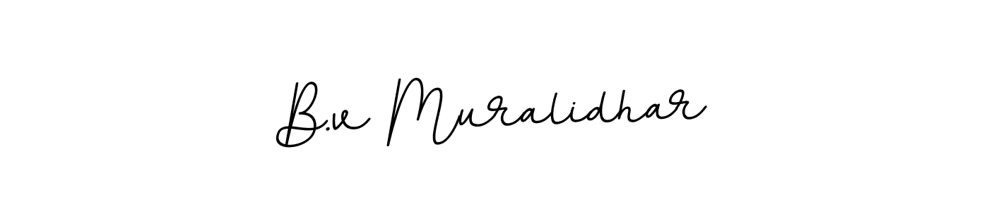 if you are searching for the best signature style for your name B.v Muralidhar. so please give up your signature search. here we have designed multiple signature styles  using BallpointsItalic-DORy9. B.v Muralidhar signature style 11 images and pictures png