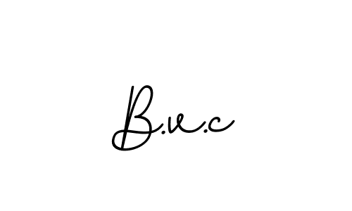 How to make B.v.c signature? BallpointsItalic-DORy9 is a professional autograph style. Create handwritten signature for B.v.c name. B.v.c signature style 11 images and pictures png