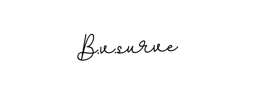 Also we have B.v.surve name is the best signature style. Create professional handwritten signature collection using BallpointsItalic-DORy9 autograph style. B.v.surve signature style 11 images and pictures png