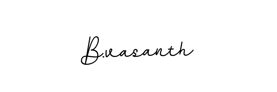 Make a beautiful signature design for name B.vasanth. With this signature (BallpointsItalic-DORy9) style, you can create a handwritten signature for free. B.vasanth signature style 11 images and pictures png