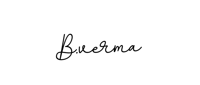 Use a signature maker to create a handwritten signature online. With this signature software, you can design (BallpointsItalic-DORy9) your own signature for name B.verma. B.verma signature style 11 images and pictures png