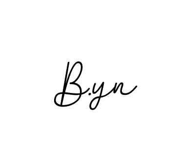 B.yn stylish signature style. Best Handwritten Sign (BallpointsItalic-DORy9) for my name. Handwritten Signature Collection Ideas for my name B.yn. B.yn signature style 11 images and pictures png