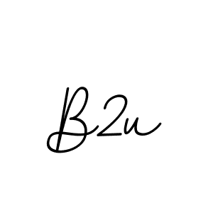 The best way (BallpointsItalic-DORy9) to make a short signature is to pick only two or three words in your name. The name B2u include a total of six letters. For converting this name. B2u signature style 11 images and pictures png