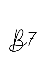 How to make B7 signature? BallpointsItalic-DORy9 is a professional autograph style. Create handwritten signature for B7 name. B7 signature style 11 images and pictures png