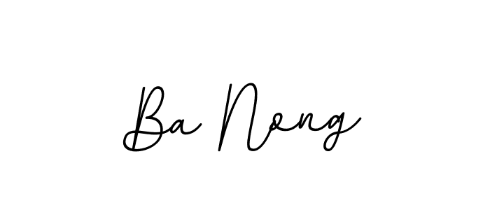 Design your own signature with our free online signature maker. With this signature software, you can create a handwritten (BallpointsItalic-DORy9) signature for name Ba Nong. Ba Nong signature style 11 images and pictures png
