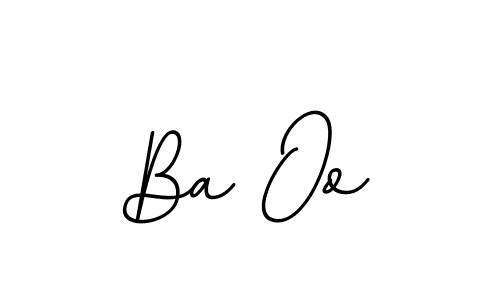 Design your own signature with our free online signature maker. With this signature software, you can create a handwritten (BallpointsItalic-DORy9) signature for name Ba Oo. Ba Oo signature style 11 images and pictures png