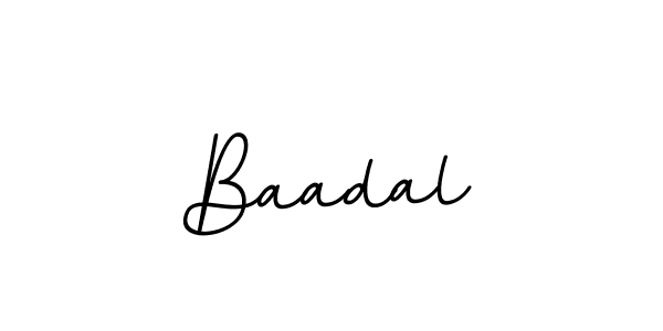 Make a beautiful signature design for name Baadal. With this signature (BallpointsItalic-DORy9) style, you can create a handwritten signature for free. Baadal signature style 11 images and pictures png