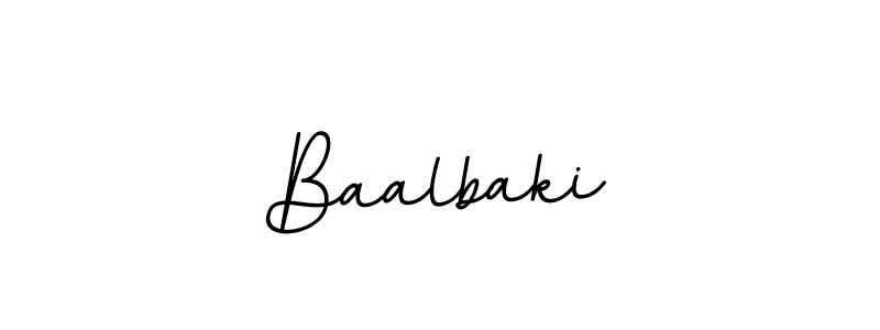 Create a beautiful signature design for name Baalbaki. With this signature (BallpointsItalic-DORy9) fonts, you can make a handwritten signature for free. Baalbaki signature style 11 images and pictures png