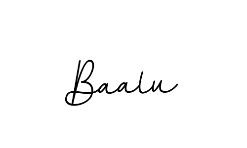 Make a beautiful signature design for name Baalu. With this signature (BallpointsItalic-DORy9) style, you can create a handwritten signature for free. Baalu signature style 11 images and pictures png