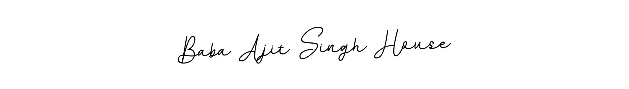 Design your own signature with our free online signature maker. With this signature software, you can create a handwritten (BallpointsItalic-DORy9) signature for name Baba Ajit Singh House. Baba Ajit Singh House signature style 11 images and pictures png