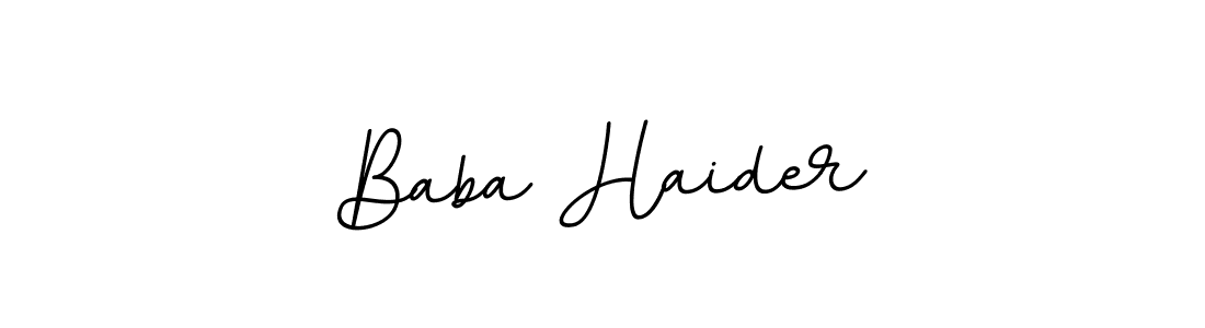 It looks lik you need a new signature style for name Baba Haider. Design unique handwritten (BallpointsItalic-DORy9) signature with our free signature maker in just a few clicks. Baba Haider signature style 11 images and pictures png