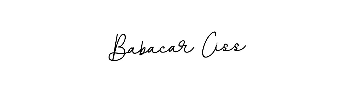 Use a signature maker to create a handwritten signature online. With this signature software, you can design (BallpointsItalic-DORy9) your own signature for name Babacar Ciss. Babacar Ciss signature style 11 images and pictures png