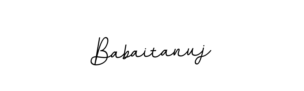 Create a beautiful signature design for name Babaitanuj. With this signature (BallpointsItalic-DORy9) fonts, you can make a handwritten signature for free. Babaitanuj signature style 11 images and pictures png