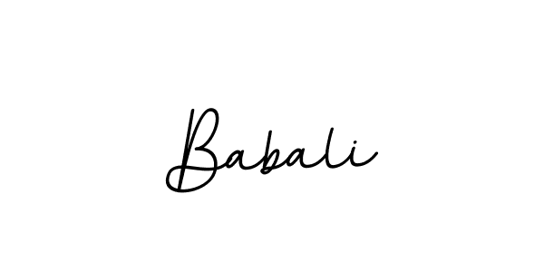 You should practise on your own different ways (BallpointsItalic-DORy9) to write your name (Babali) in signature. don't let someone else do it for you. Babali signature style 11 images and pictures png